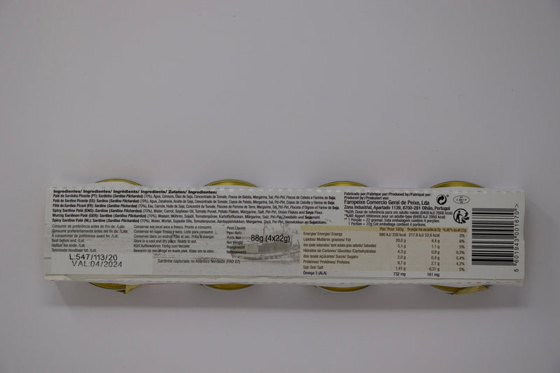 Fides Pate Sardinha Pic  4x22g
