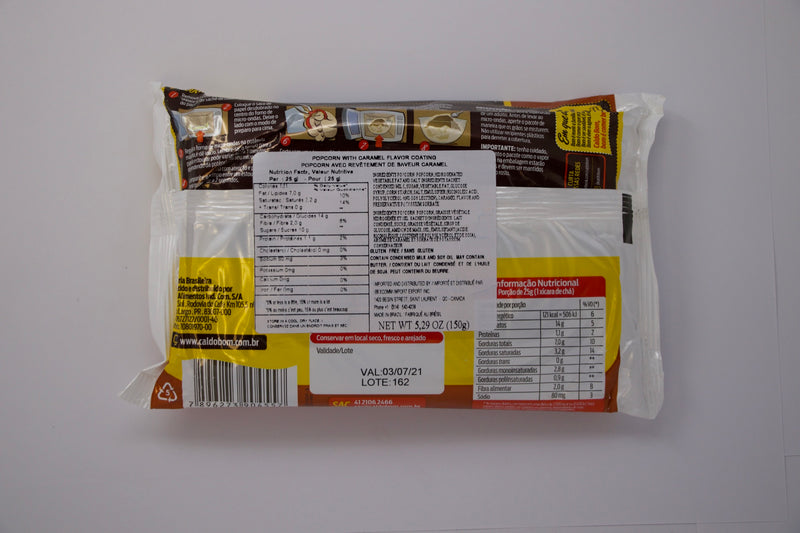 CaldoBom Popcorn Caramelo 150g