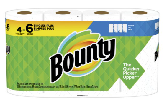 Bounty Paper Towel 4 rolls