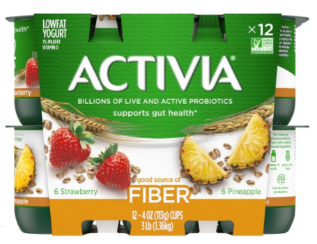 Danone Activia Fibr Variet 12