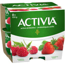 Danone Activia Str Rasp 8x100g