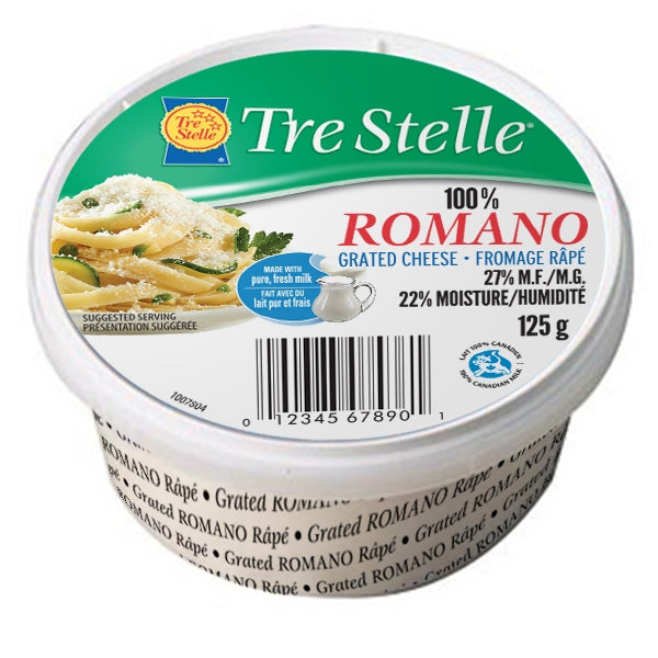 TreStella Grated Romano 125g