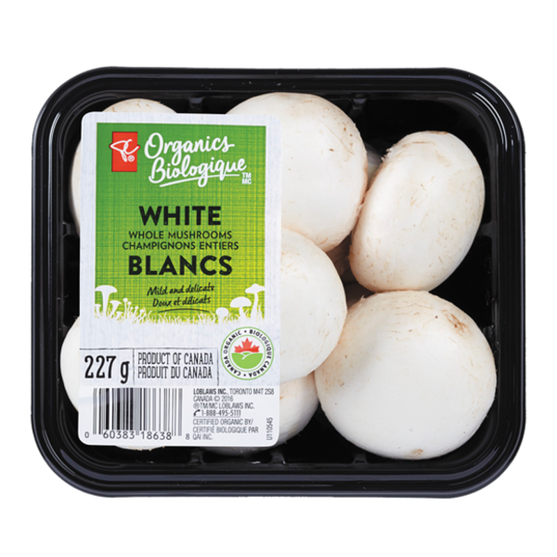 Whole White Mushrooms 227g